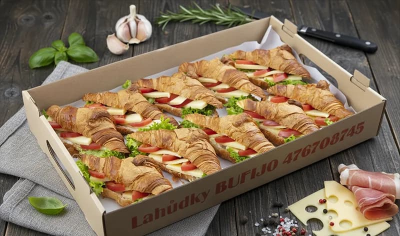 Croissant velký - mozzarella