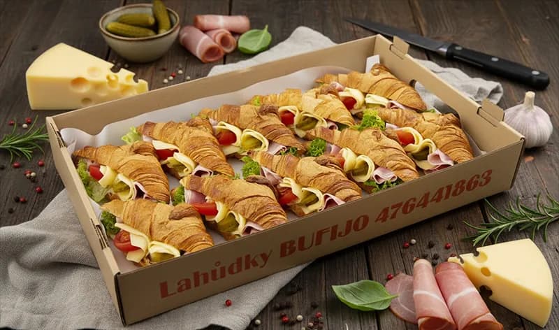 Croissant velký - šunka