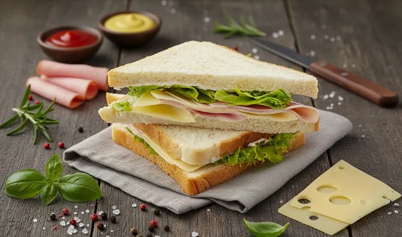 Sendvič šunka se sýrem