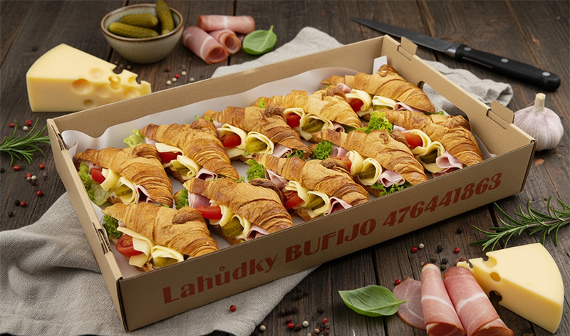 Croissant velký - šunka